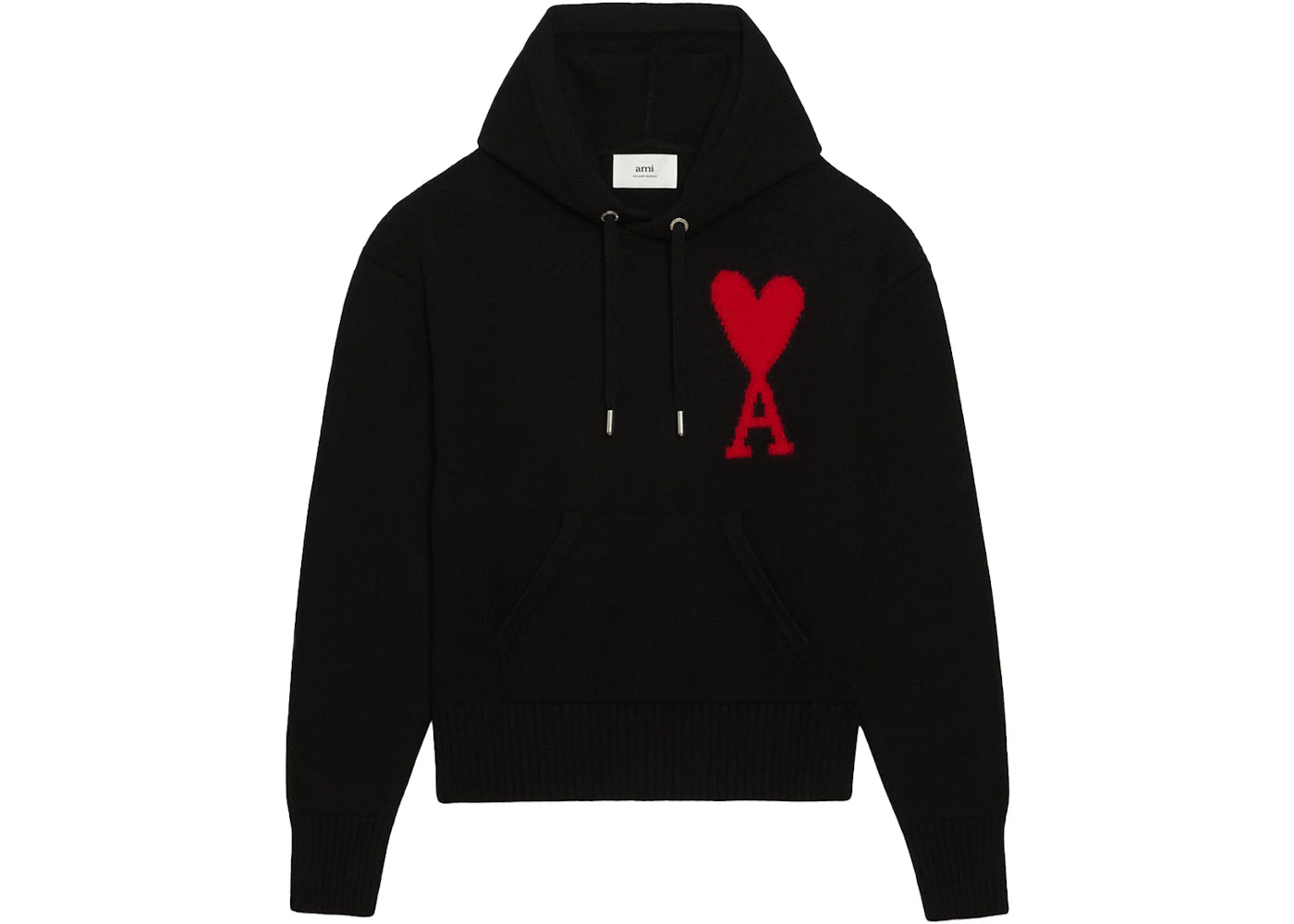 Ami Paris Ami De Coeur Hoodie Black