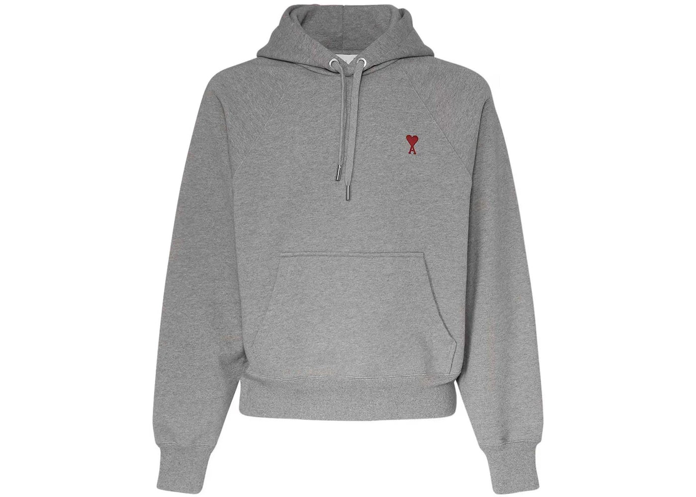 Ami Paris Ami De Coeur Hoodie Grey