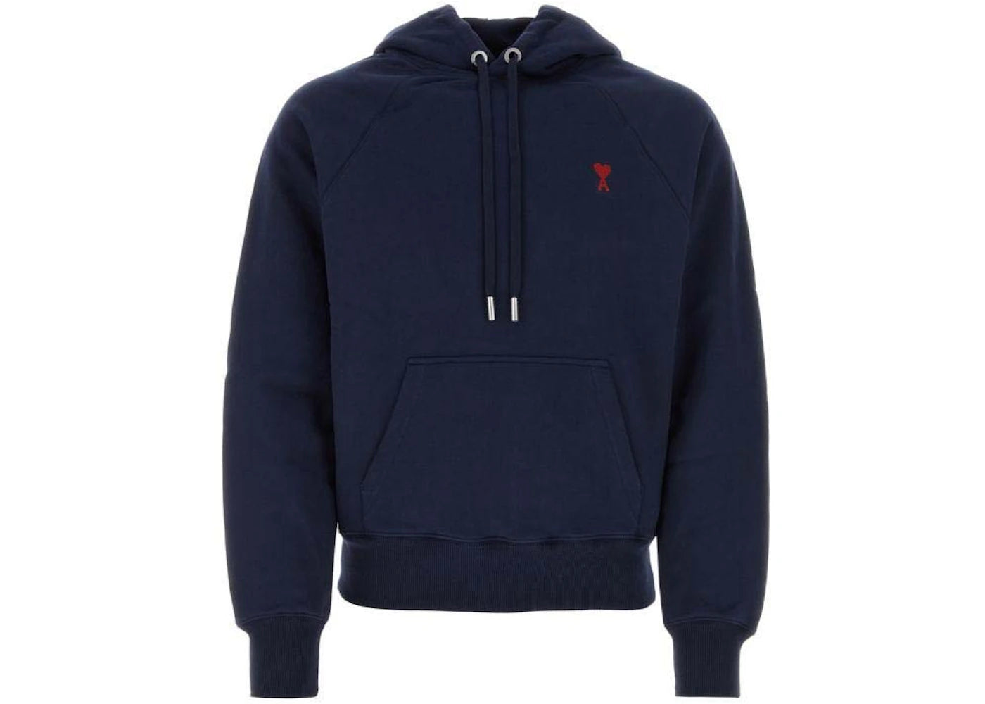 Ami Paris Ami De Coeur Hoodie Navy