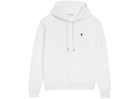 Ami Paris Ami De Coeur Logo Hoodie White