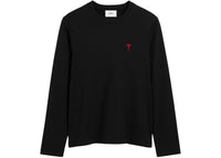 Ami Paris Ami De Coeur Langarm-T-Shirt Schwarz