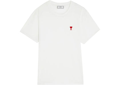 Ami Paris Ami De Coeur Patch Logo Classic Fit T-Shirt White/Red