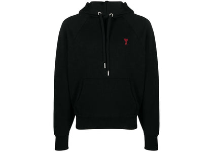 Ami Paris Ami De Coeur Small Logo Hoodie Black