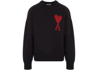 Ami Paris Ami De Coeur Pullover Schwarz/Rot