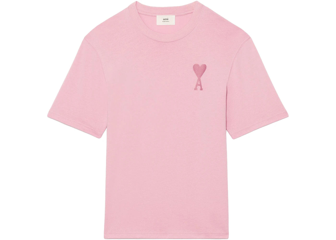 Ami Paris Ami De Coeur Tonal Boxy Fit T-Shirt Hellrosa - vue 360