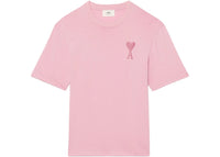 Ami Paris Ami De Coeur Tonal Boxy Fit T-Shirt Hellrosa