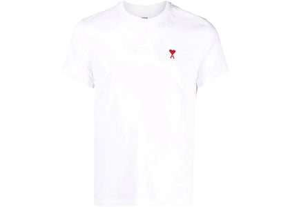 Ami Paris Ami De Coeur Classic Fit T-Shirt White/Red