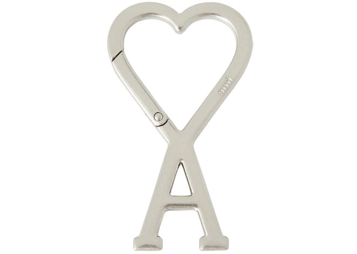 Ami Paris Ami de Coeur Schlüsselanhänger Vibrated Silver - vue 360