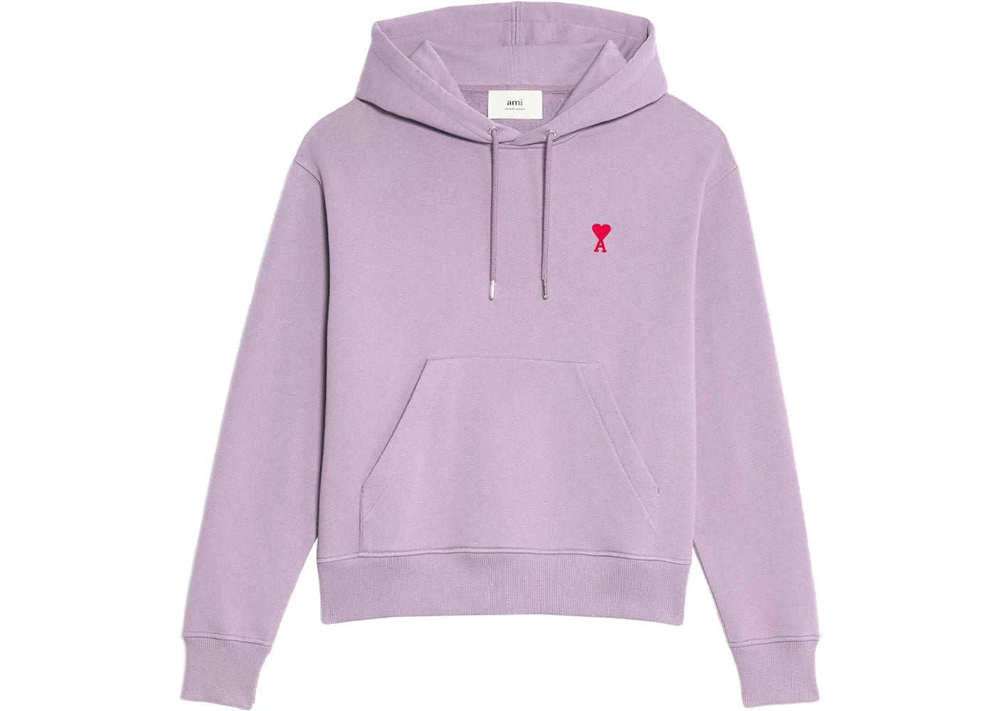 Ami Paris Ami de Coeur Organic Cotton Hoodie Parma/Red