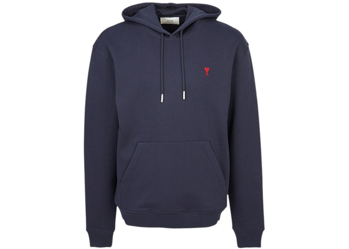 Ami Paris Kapuzenpullover Marineblau - vue 360