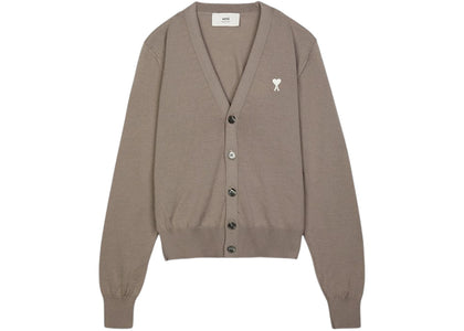 Ami Paris Logo Cardigan Beige - authentic Ami Paris product