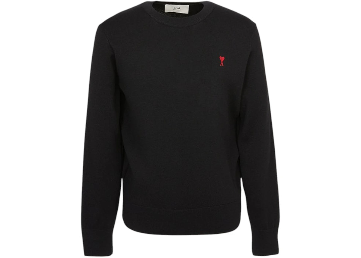 Ami Paris Logo Crewneck Black - vue secondaire A
