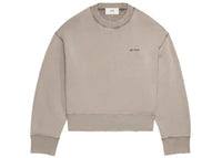 Ami Paris Logo-Embroidered Sweatshirt Clay Grey