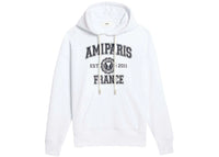 Ami Paris Logo Hoodie Weiß