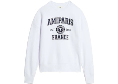 Ami Paris Logo-Sweatshirt Weiß