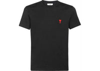 Ami Paris Kleines Rotes Ami De Coeur T-Shirt Schwarz