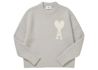 Ami Paris de Coeur Cloudy Wollpullover Earl Grey/Ivory