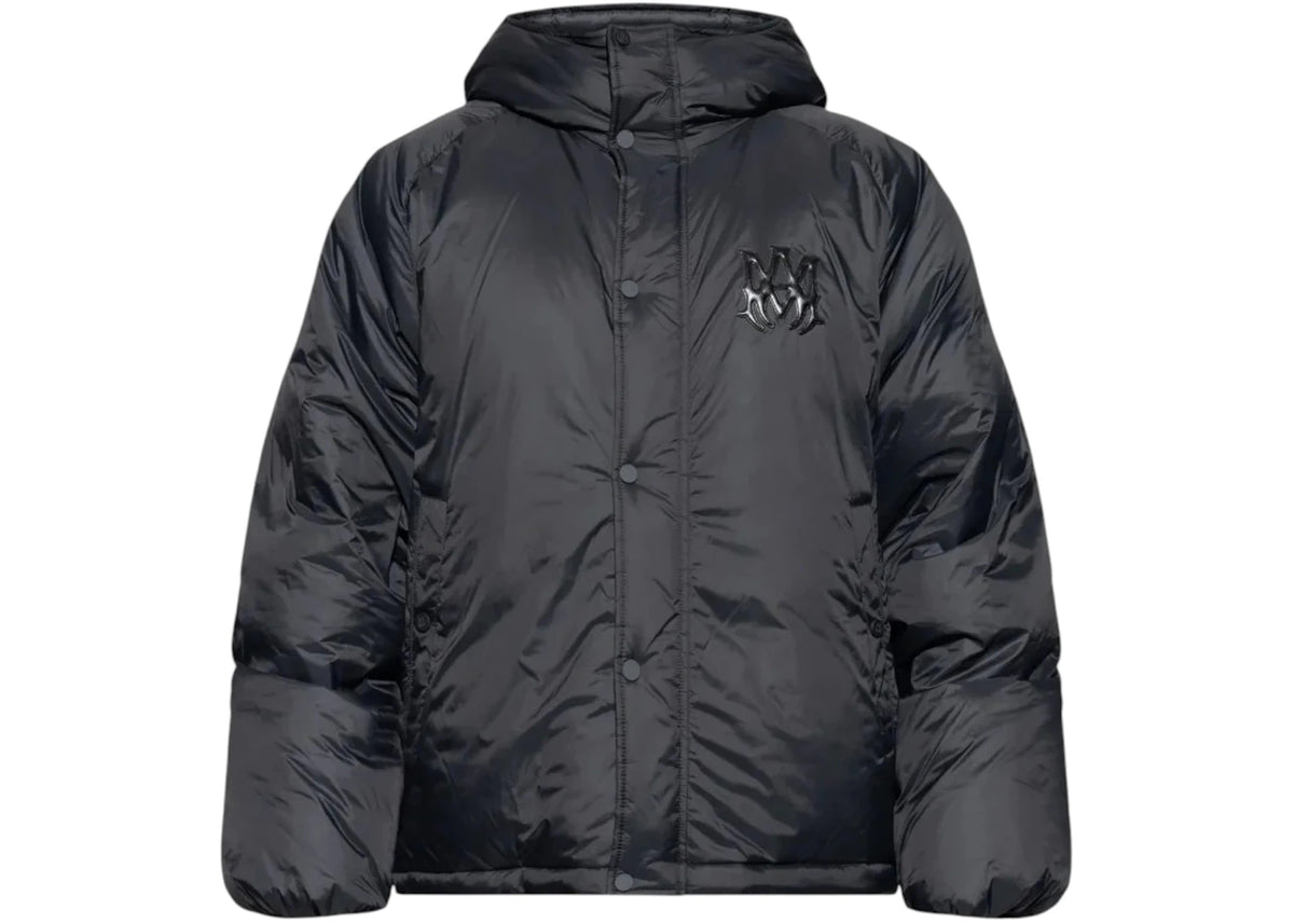 AMIRI Hooded Down Jacket Black - vue secondaire A