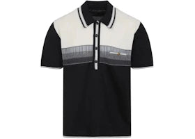 AMIRI Ma Striped Polo Black - vue 360