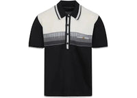 AMIRI Ma Striped Polo Black