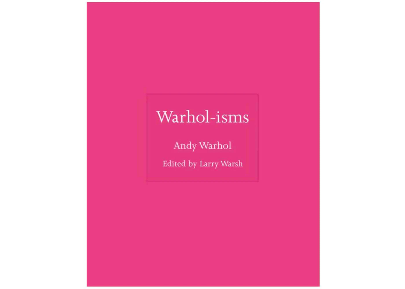 Andy Warhol Warhol-isms Hardcover Book - vue secondaire A