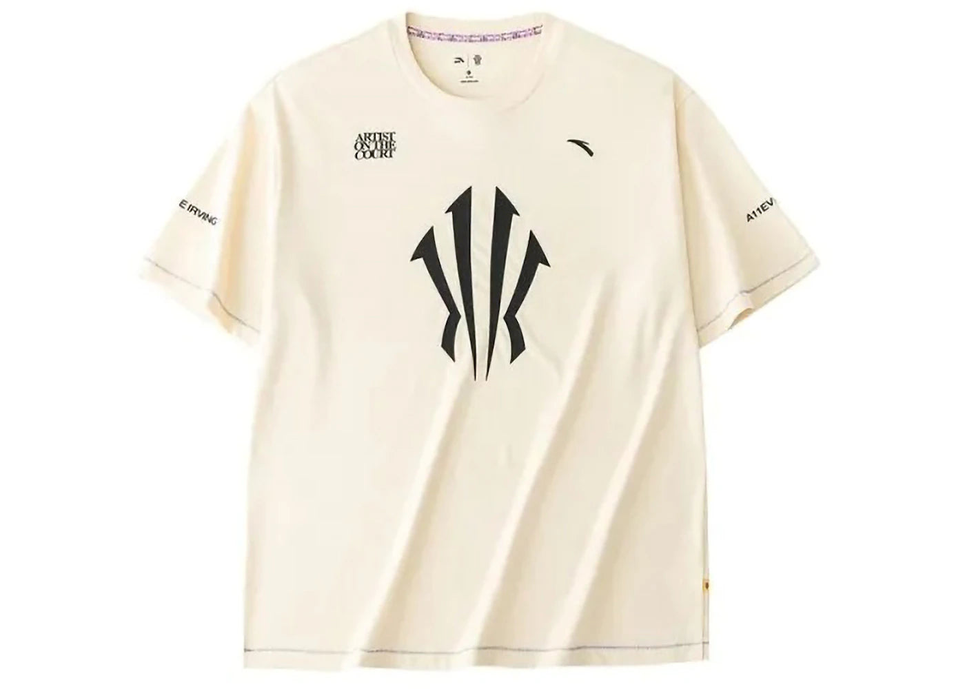 Anta x Kyrie Irving Logo Basketball Tee Moon White - vue secondaire A