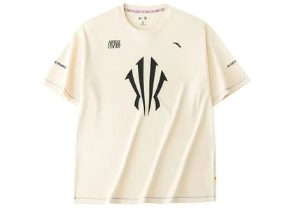 Anta x Kyrie Irving Logo Basketball Tee Moon White - product view 2