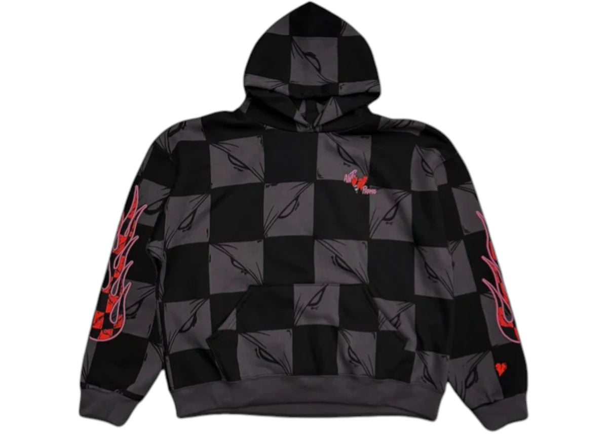 Anti Promo x Matty Boy 99 Eyes Flame Hoodie (Atlanta Exclusive) Black - vue secondaire B