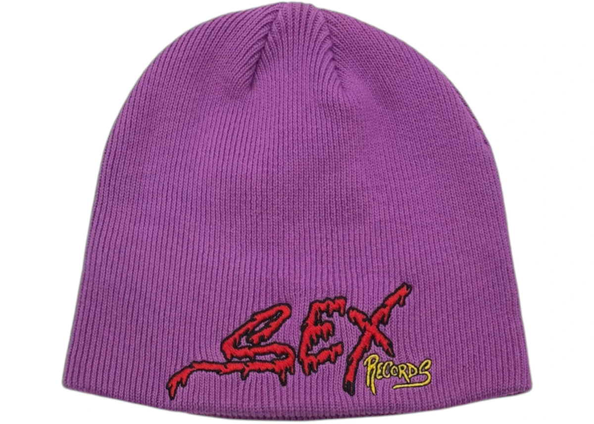 Anti Promo x Matty Boy Sex Record Beanie Purple - vue 360