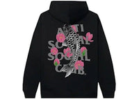 Anti Social Social Club 3M Reflective Japanese Koy Pullover Hoodie Black