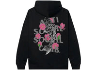 Anti Social Social Club 3M Reflective Japanese Koy Pullover Hoodie Black