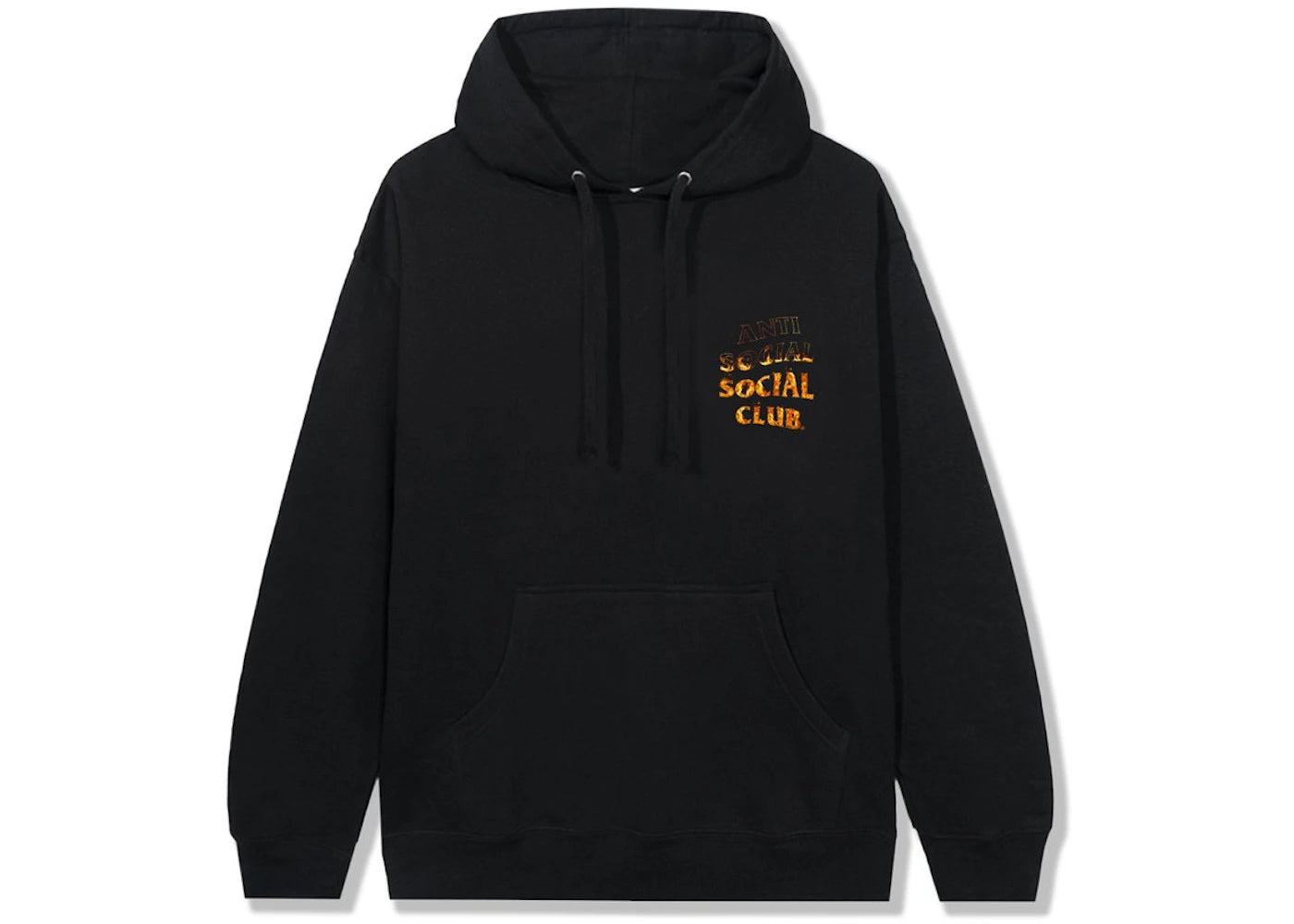 Anti Social Social Club A Fire Inside Flame Hoodie Black - vue secondaire B