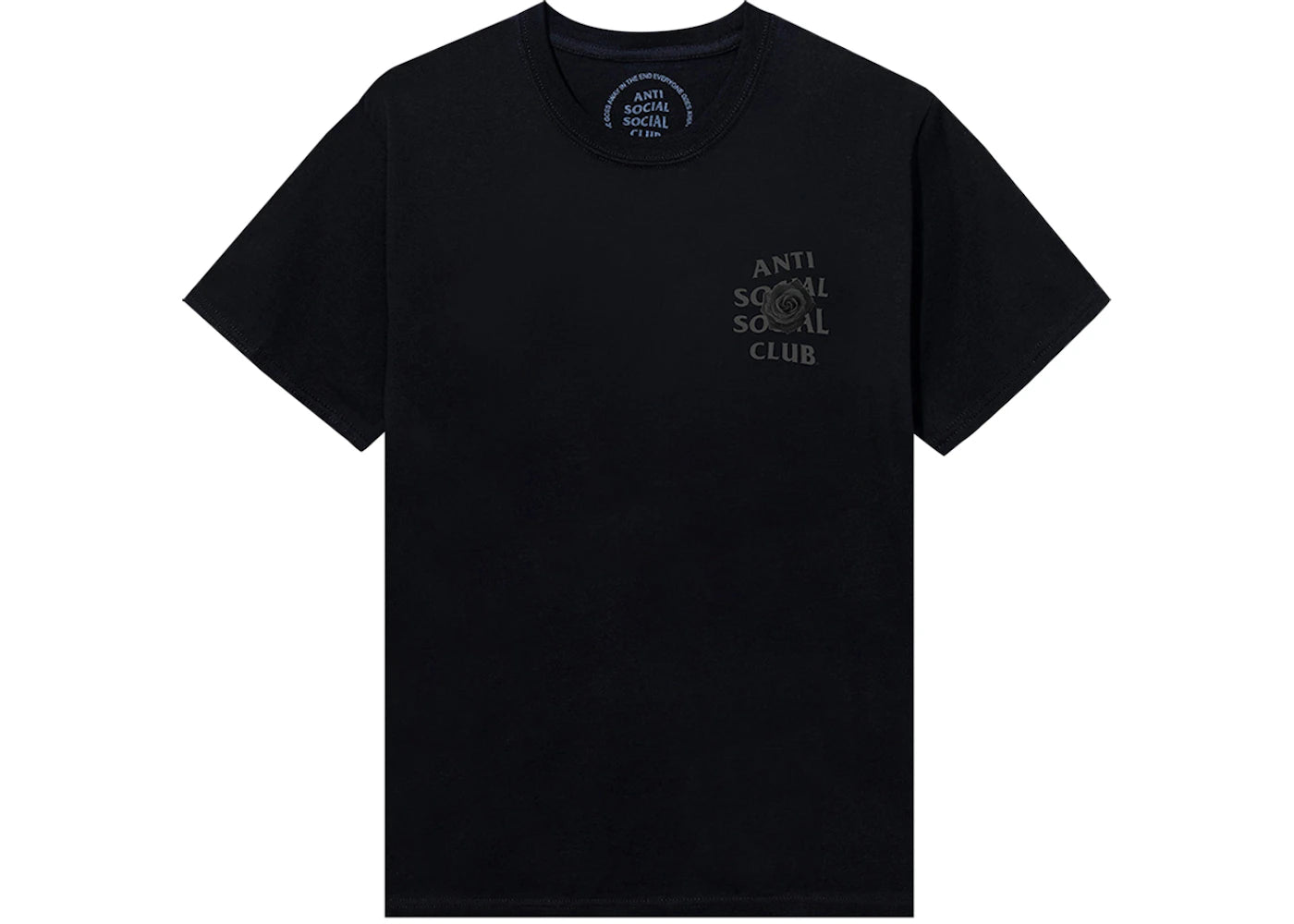 Anti Social Social Club Bat Emoji F&F Tee Royal/Black - vue secondaire B