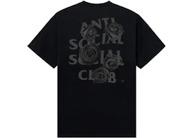 Anti Social Social Club Bat Emoji F&F Tee Royal/Black - vue 360