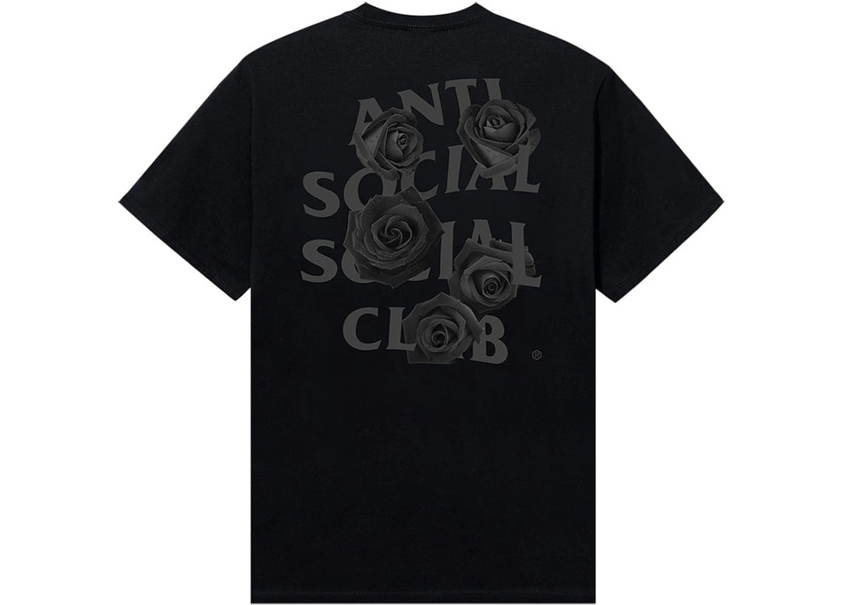 Anti Social Social Club Bat Emoji F&F Tee Royal/Black - vue 360