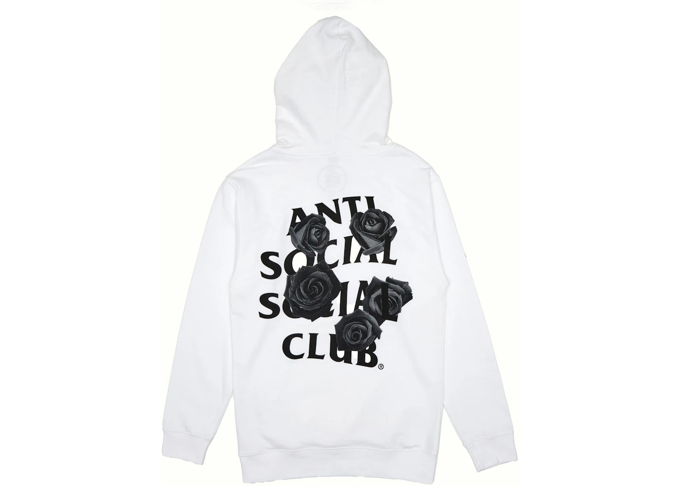 Anti Social Social Club Bat Emoji Hoodie White - vue secondaire B