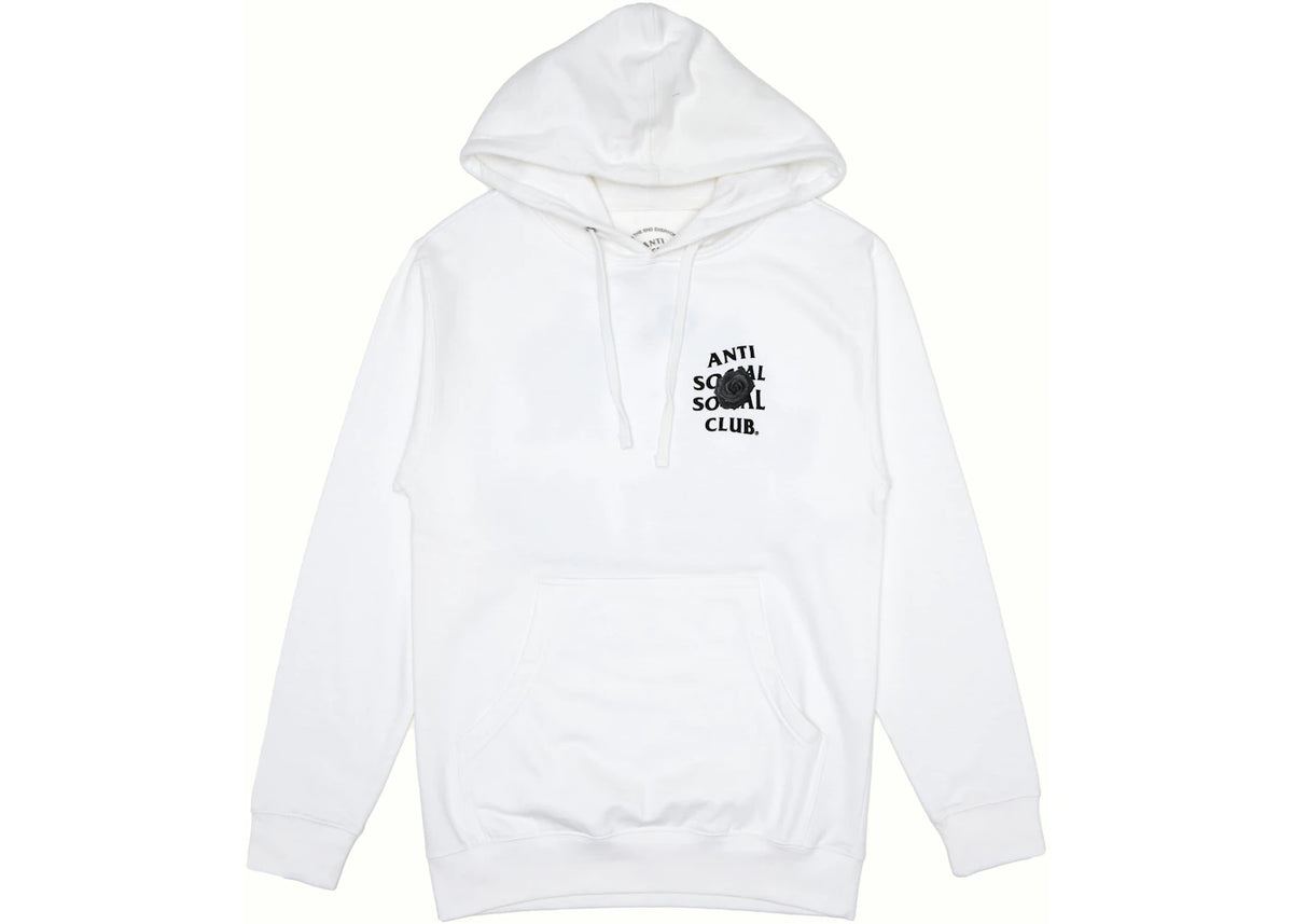 Anti Social Social Club Bat Emoji Hoodie White - vue 360