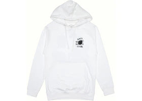 Anti Social Social Club Bat Emoji Hoodie White - vue 360