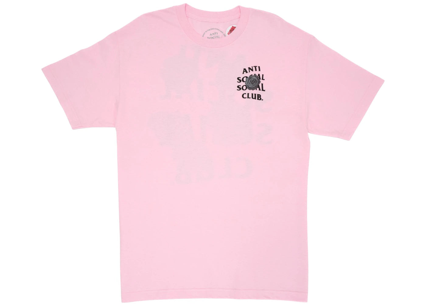 Anti Social Social Club Bat Emoji Tee Pink - vue secondaire A