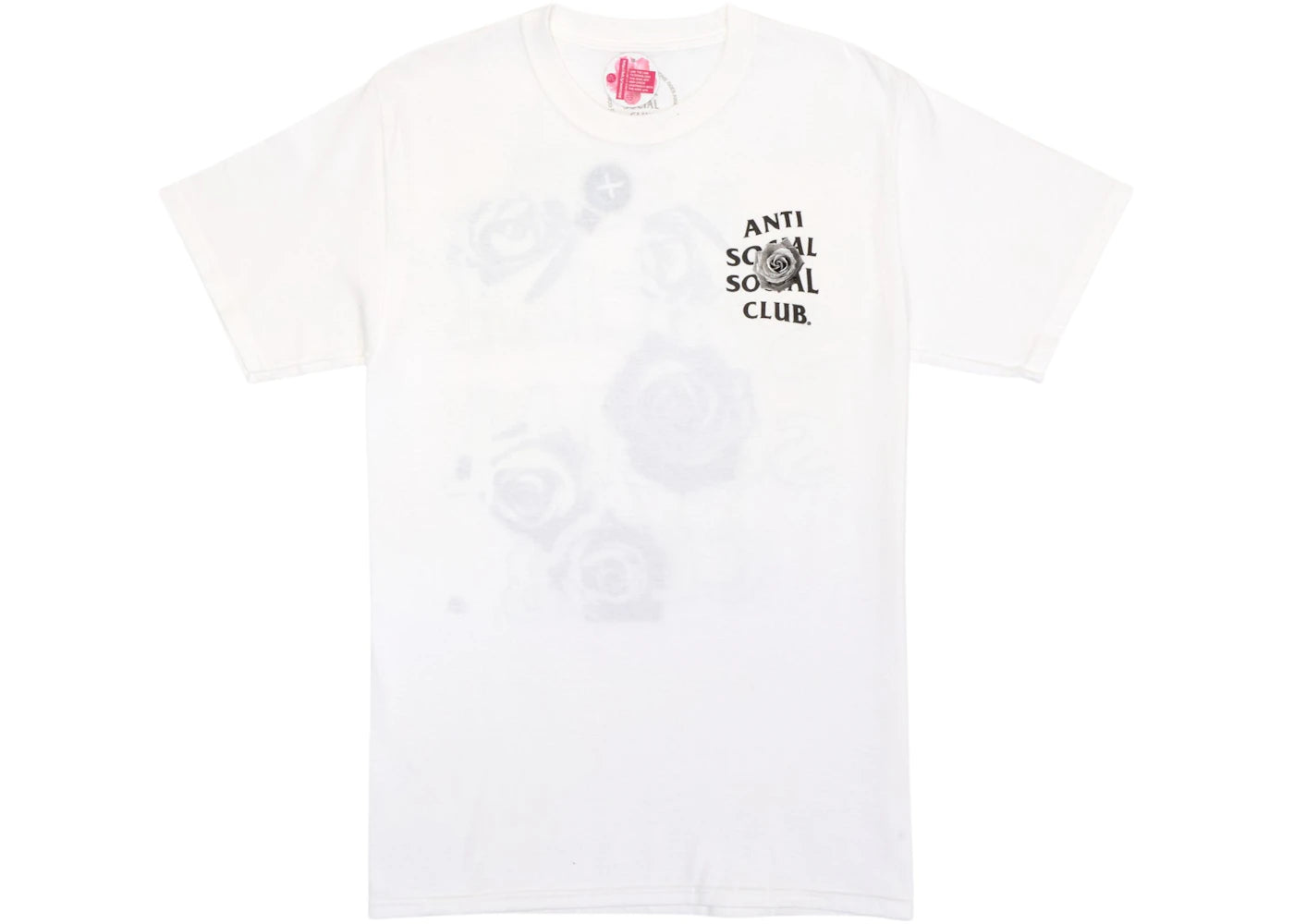 Anti Social Social Club Bat Emoji Tee White - vue 360