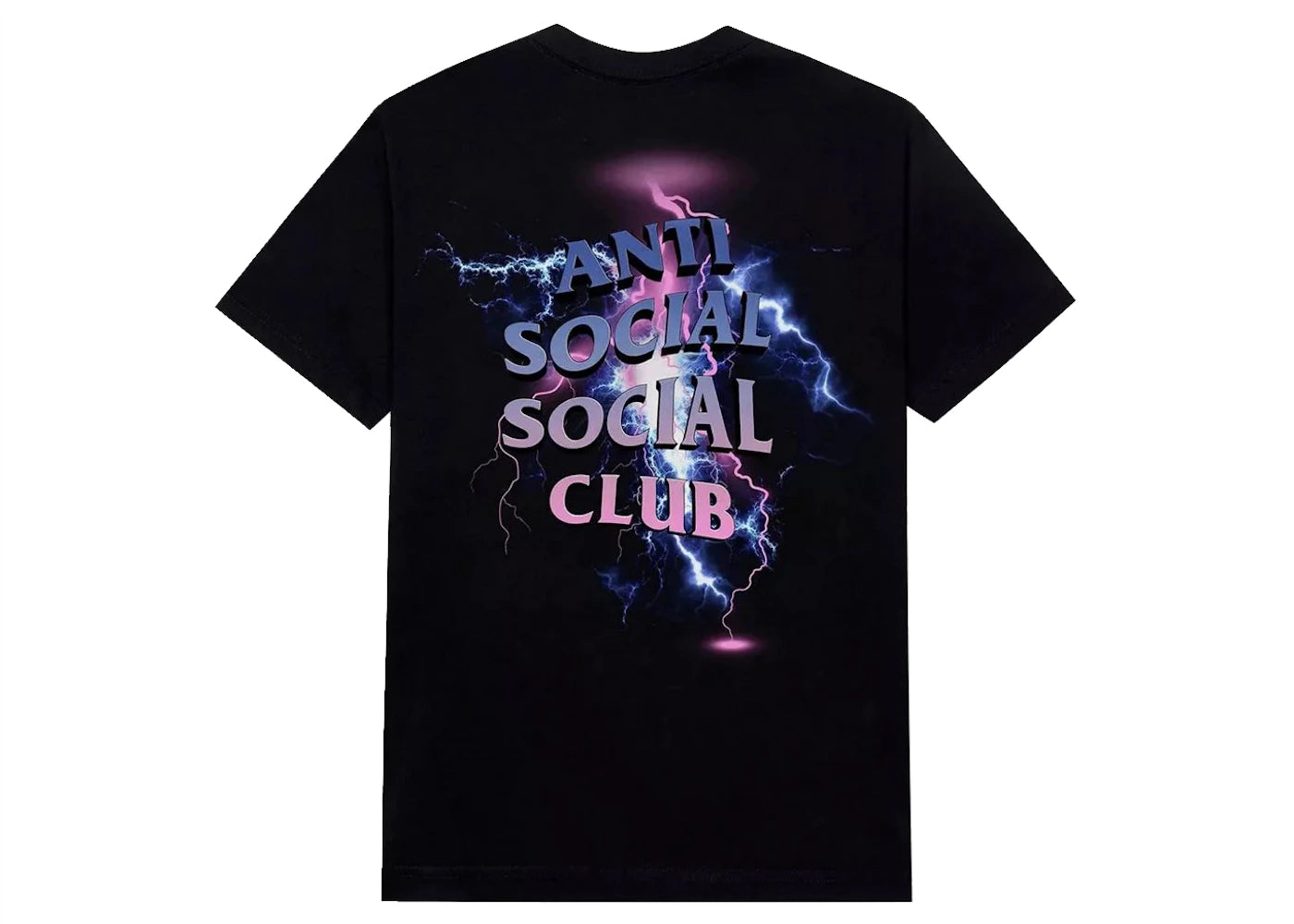 Anti Social Social Club Bolt From The Blue T-shirt Black - vue secondaire A