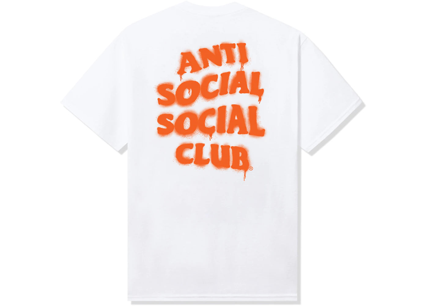 Anti Social Social Club Burn It Down Tee White/Orange - vue secondaire A