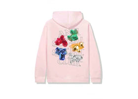 Anti Social Social Club Bussin Hoodie Pink - vue 360