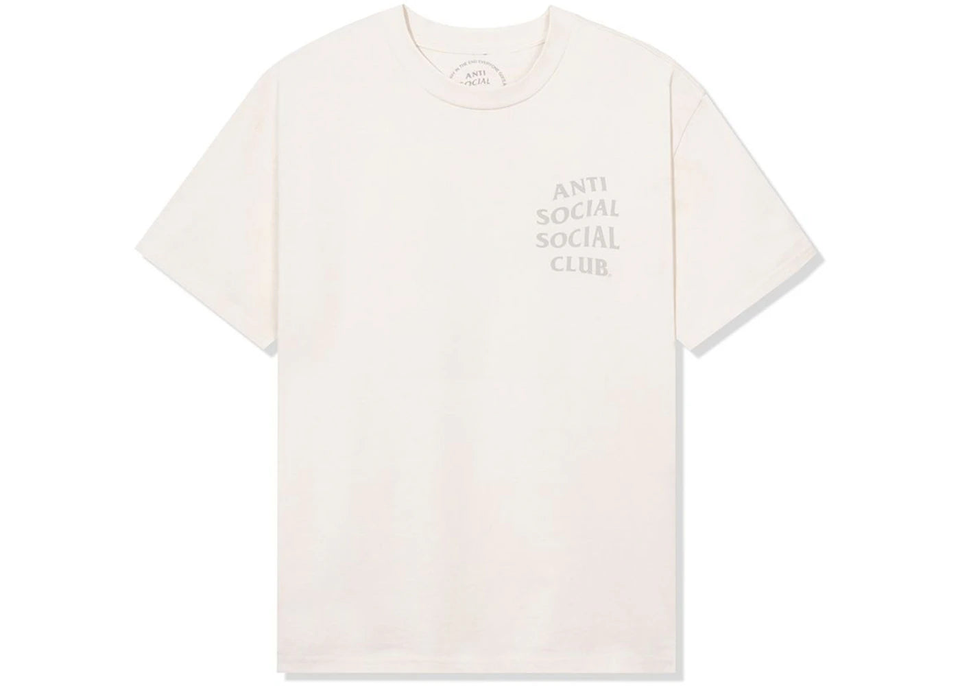 Anti Social Social Club Cancelled Again Tonal Tee Cream - vue secondaire B