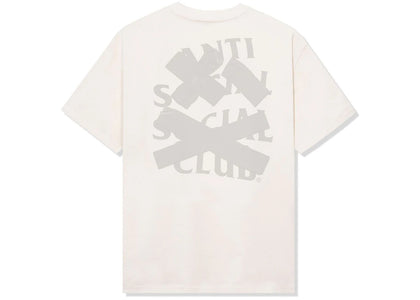Anti Social Social Club Cancelled Again Tonal Tee Cream - product view 2