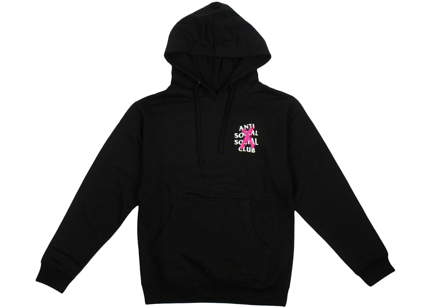 Anti Social Social Club Cancelled Hoodie Black (Pink X) - vue secondaire B