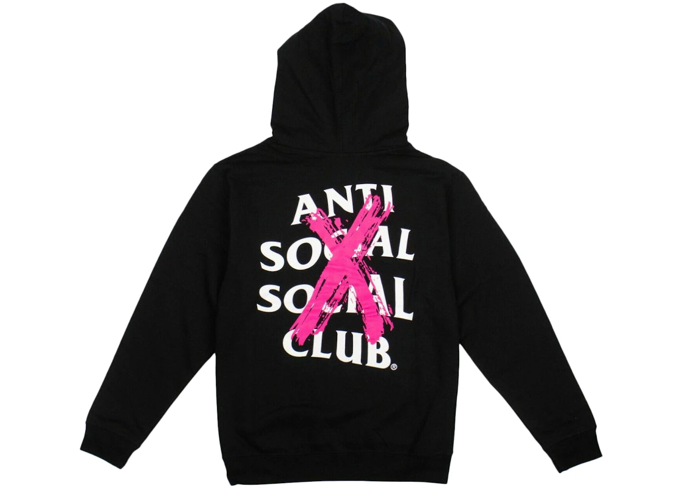 Anti Social Social Club Cancelled Hoodie Black (Pink X) - vue secondaire A