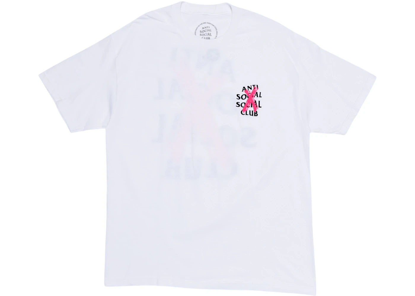 Anti Social Social Club Cancelled T-Shirt White - vue 360