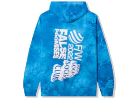 Anti Social Social Club False Promises Hoodie Blue Tie Dye