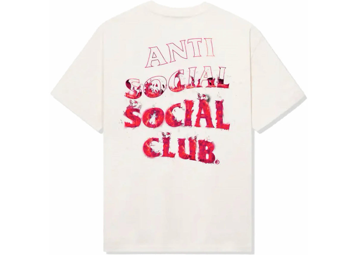 Anti Social Social Club Fire Inside Tee Natural - vue secondaire A